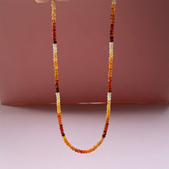 Mexican Fire Opal Beaded Necklace