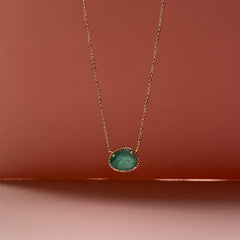 Emerald Diamond Necklace